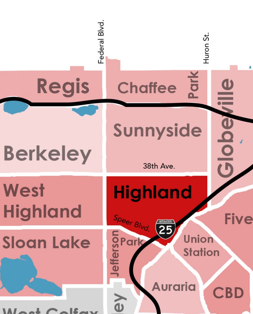 Denver Highland and LoHi Neighborhood