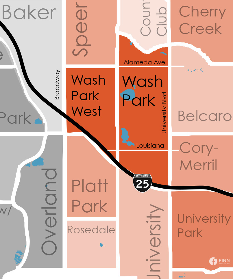 CJV-Real-Estate-Patrick-Finney-Denver- Washington-Park-Neighborhood Map