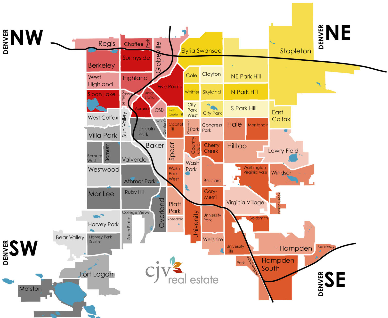 Denver Neighborhood Map Cjv Real Estate 1605